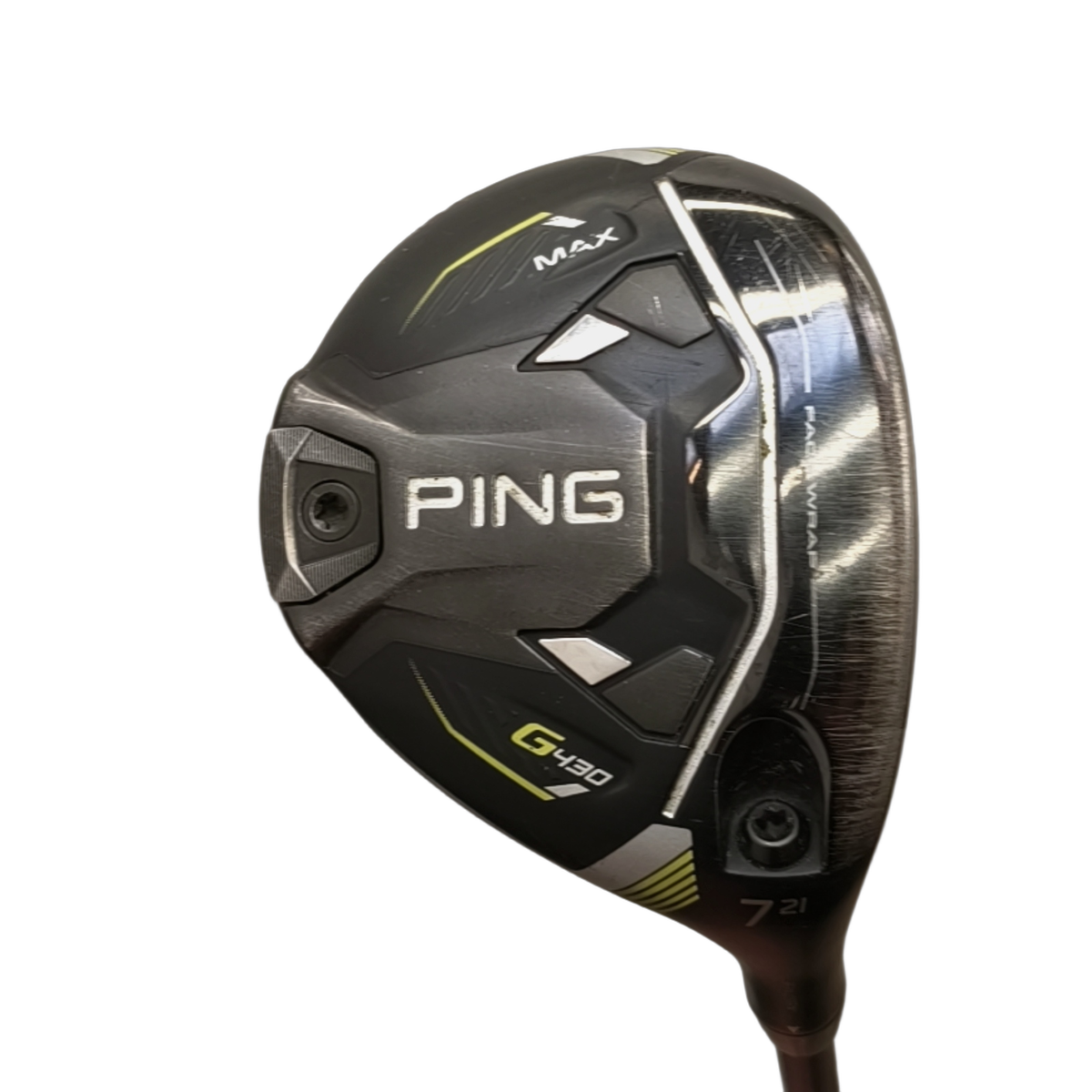 PING G430 Max Fairway Wood / Flex A-flex / #7/21 [model:birefnet-general] [bg:handrolled]