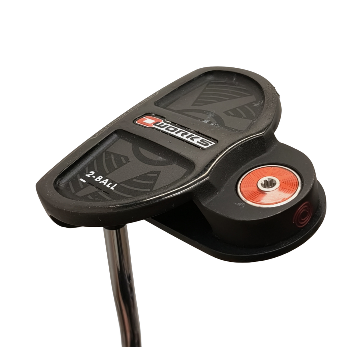Venstre Odyssey O-Works 2-Ball Putter / 35" [model:birefnet-general] [bg:handrolled]