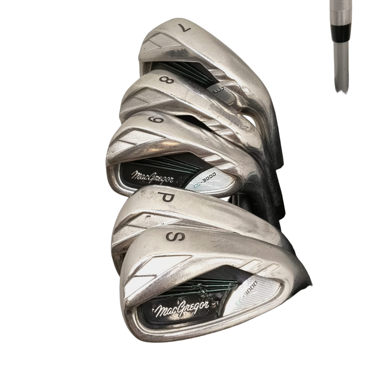 MacGregor CG-3000 Komplet Sæt Uden Bag / 7-PW+SW / Flex Ladies / Grafit [model:birefnet-general] [bg:handrolled]