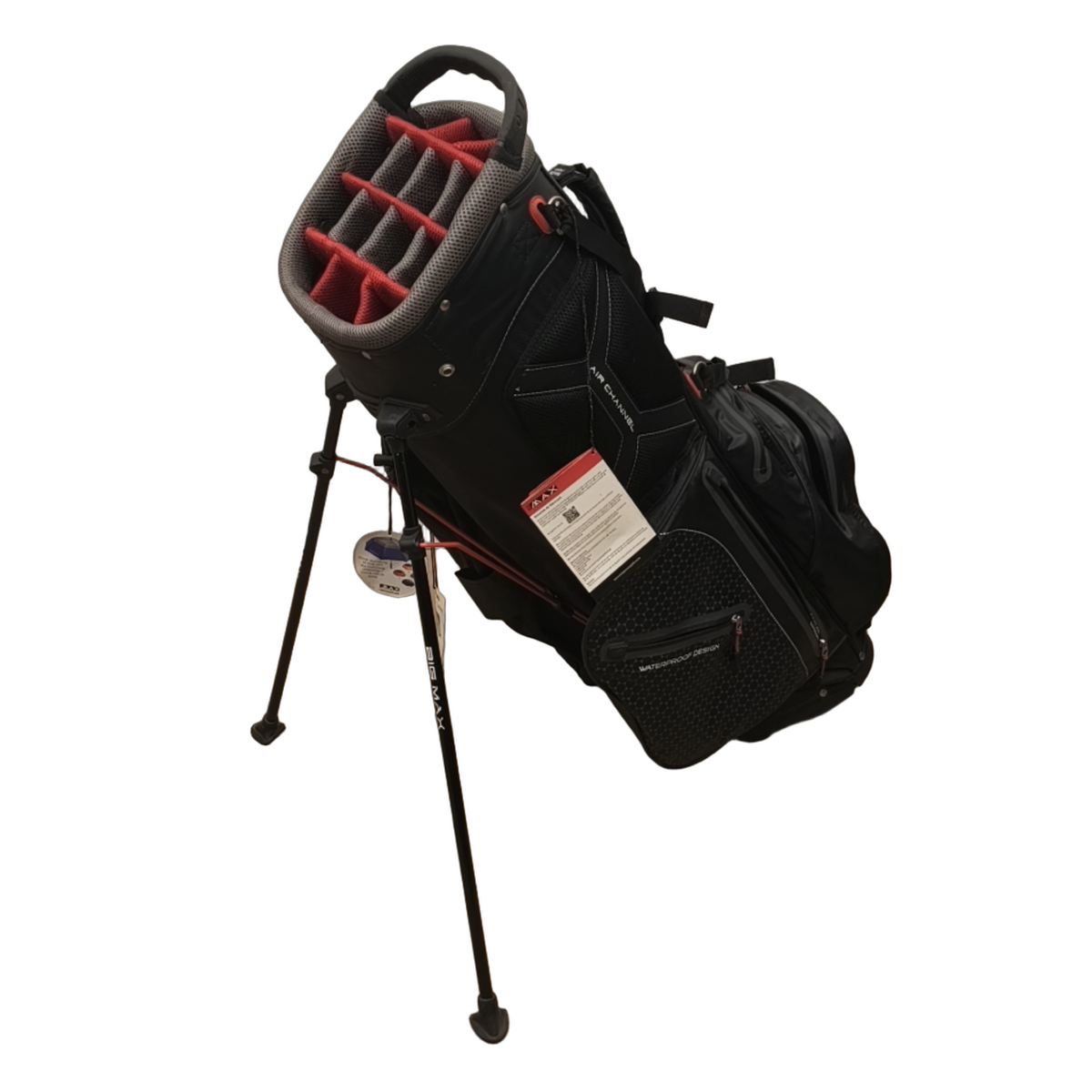 Big Max I-Dry Golf Bag / 14-Rum / Sort [model:birefnet-general] [bg:handrolled]