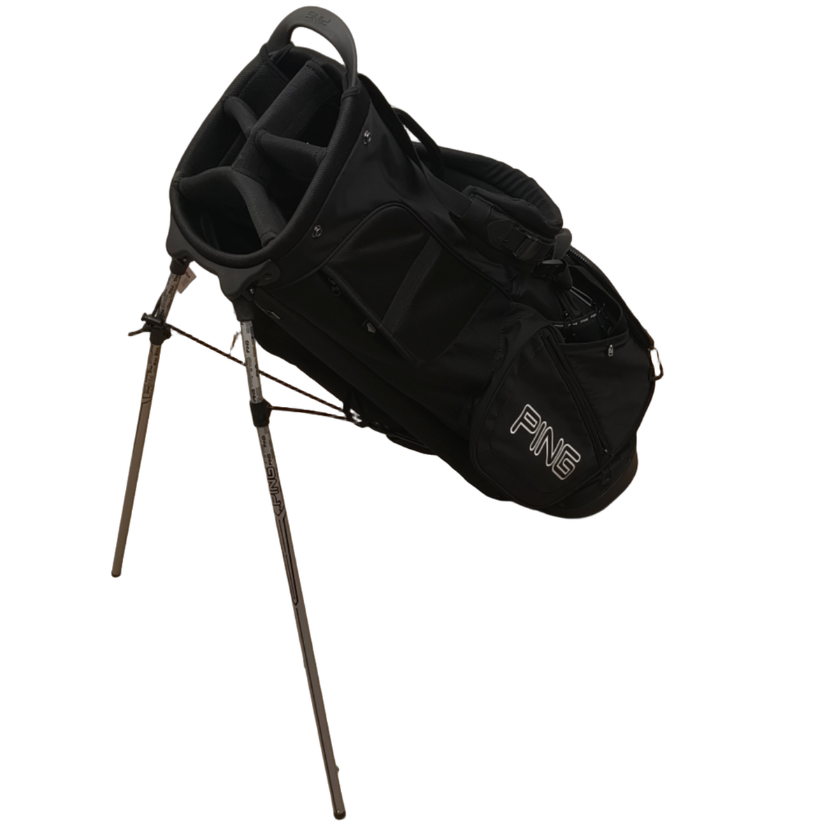 PING E2 Golf Bag / 5-Rum / Sort [model:birefnet-general] [bg:handrolled]