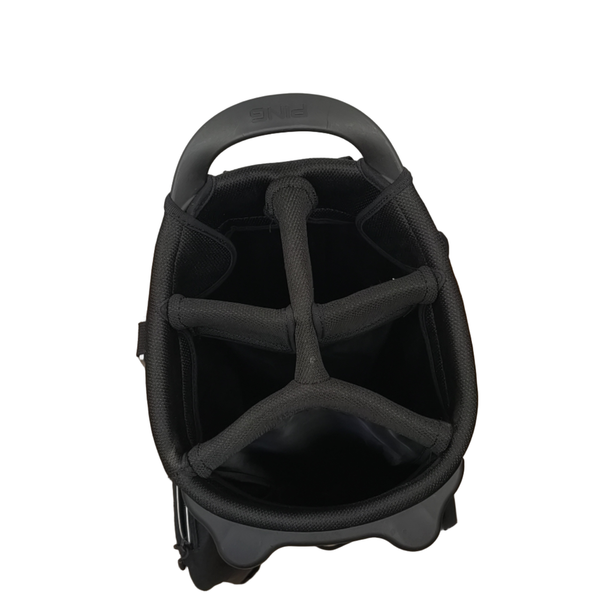 PING E2 Golf Bag / 5-Rum / Sort [model:birefnet-general] [bg:handrolled]