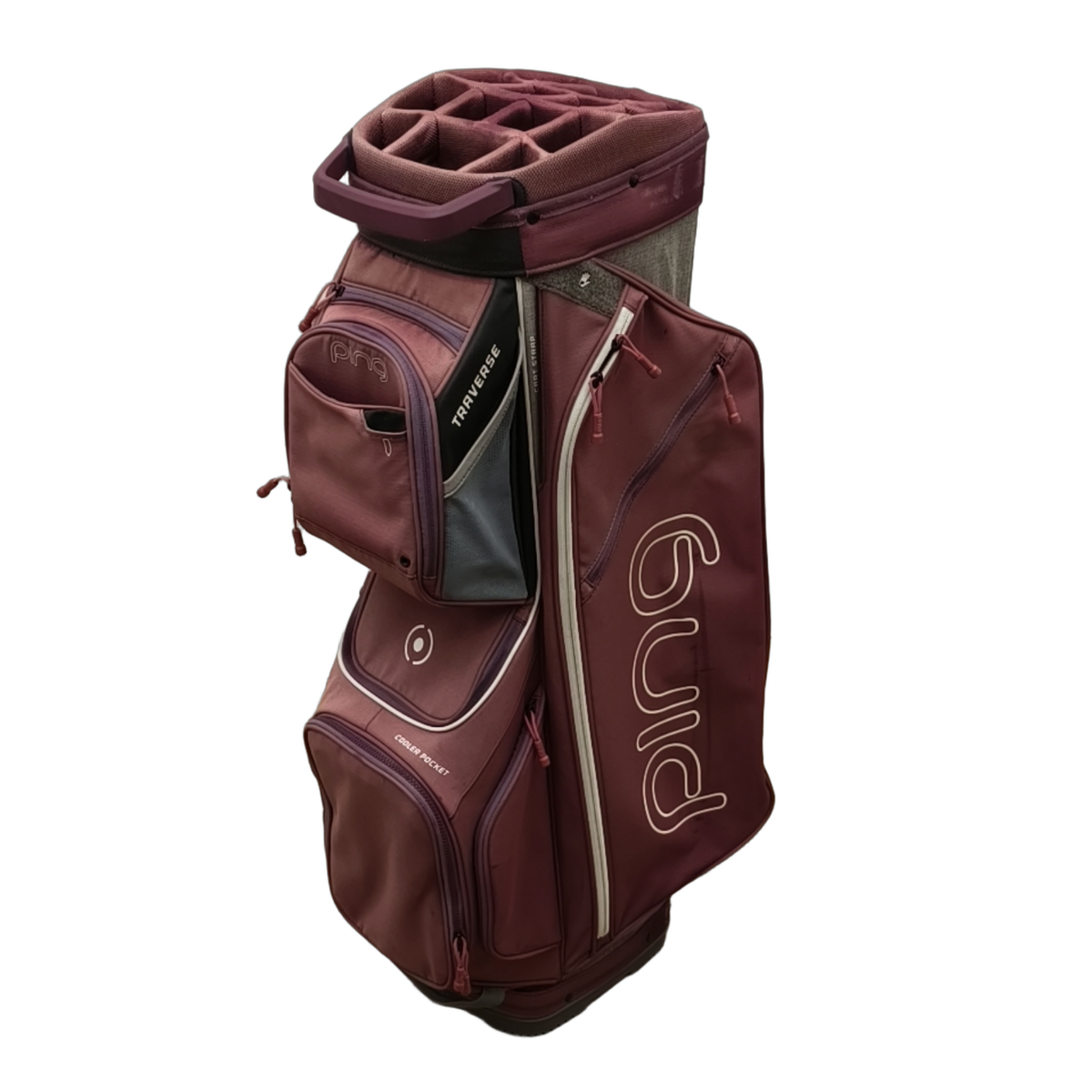 PING Traverse Golf Bag / 14-Rum / Lyserød [model:birefnet-general] [bg:handrolled]