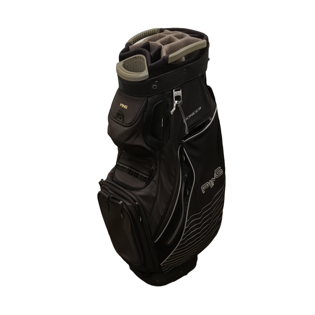 PING Pioneer Golf Bag / 14-Rum / Sort [model:birefnet-general] [bg:handrolled]