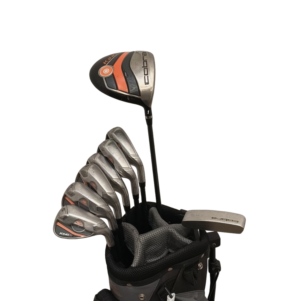Cobra King Jr. Komplet Sæt Med Bag / 6-PW+SW / Flex Junior  / Grafit [model:birefnet-general] [bg:handrolled]