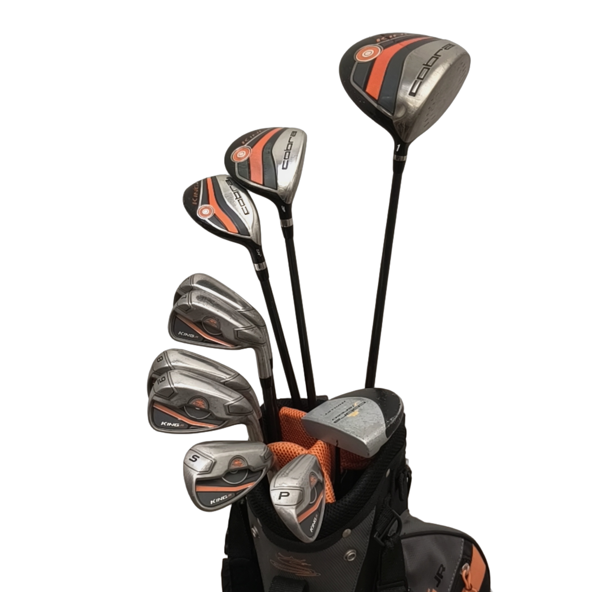 Cobra King Jr. Komplet Sæt Med Bag / 6-PW+SW / Flex Junior  / Grafit [model:birefnet-general] [bg:handrolled]