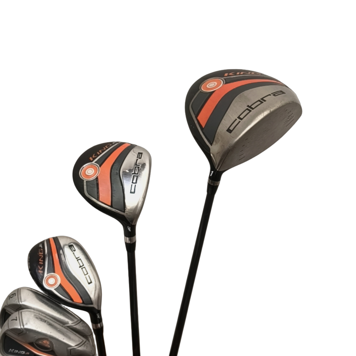 Cobra King Jr. Komplet Sæt Med Bag / 6-PW+SW / Flex Junior  / Grafit [model:birefnet-general] [bg:handrolled]