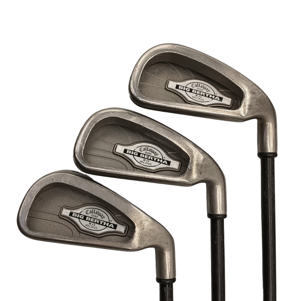 Callaway Big Bertha X-12 Iron Set / 3-PW+SW / Flex A-flex / Graphite [model:birefnet-general] [bg:handrolled]
