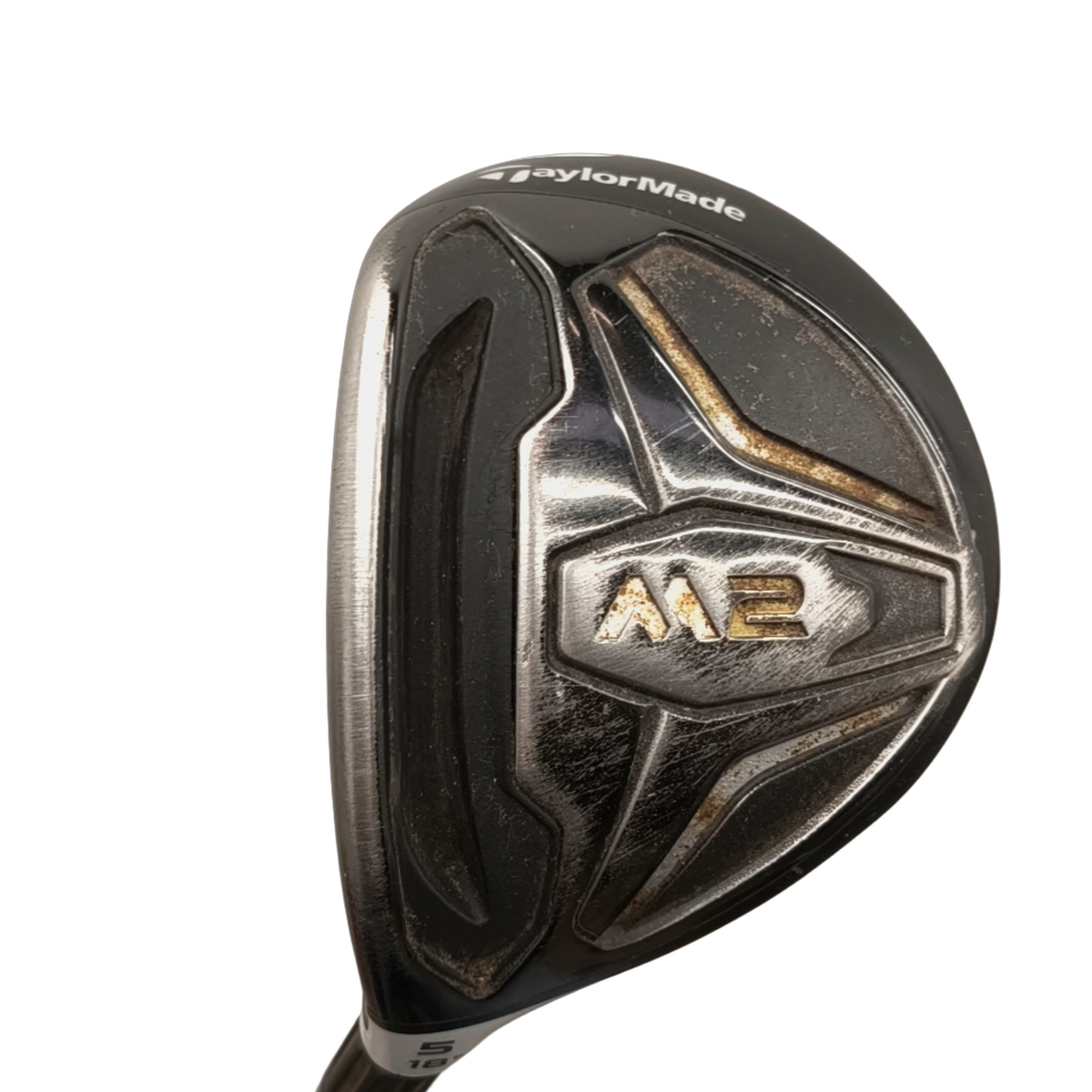 Left TaylorMade M2 2016 Fairway Wood / Flex Regular / #5/18 [model:birefnet-general] [bg:handrolled]