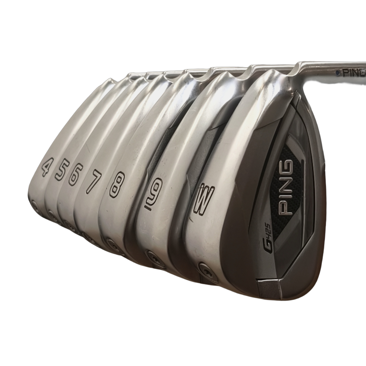 PING G425 Jernsæt / 4-PW / Flex A-flex / Grafit [model:birefnet-general] [bg:handrolled]