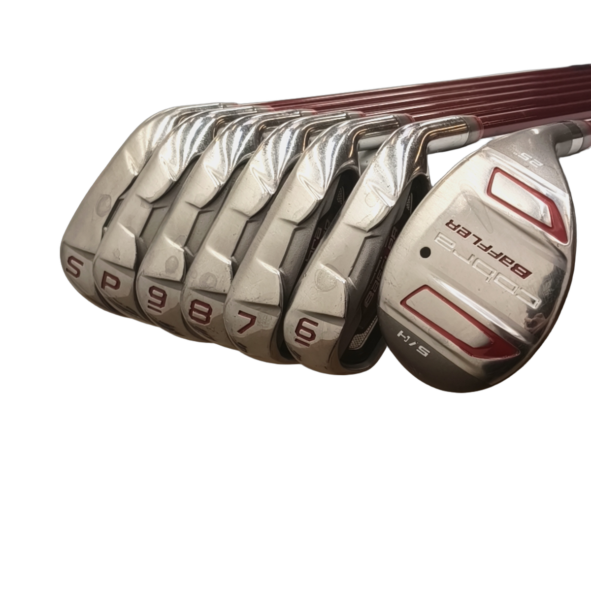 Cobra Baffler Jernsæt / 5h+6i-PW+SW / Flex A-flex / Grafit [model:birefnet-general] [bg:handrolled]