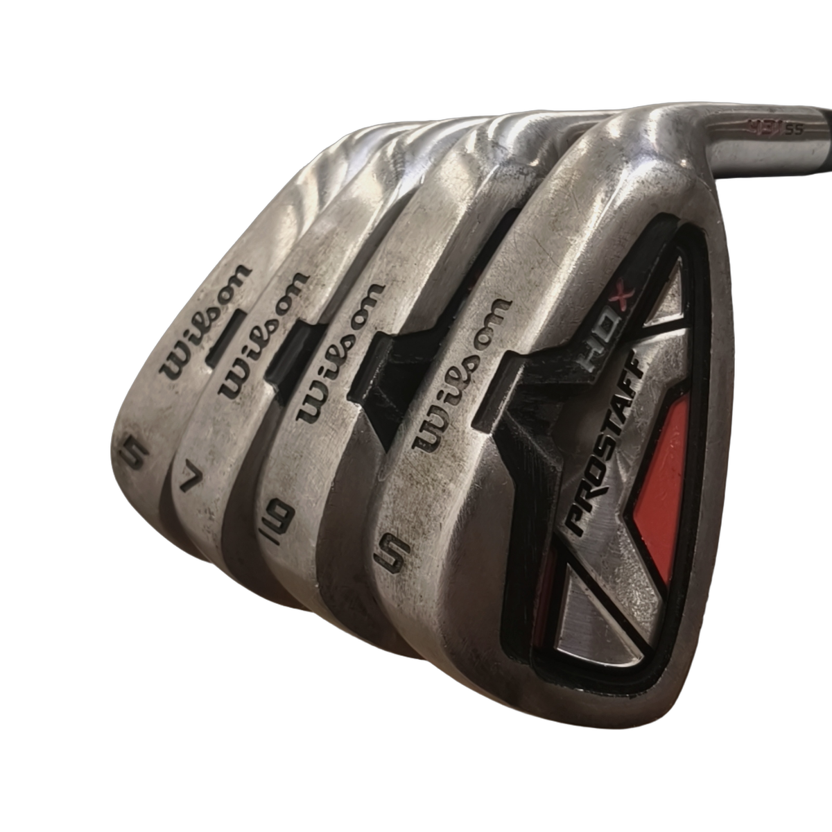 Wilson Prostaff HDX Jernsæt / 5+7+9+SW / Flex Regular / Grafit [model:birefnet-general] [bg:handrolled]