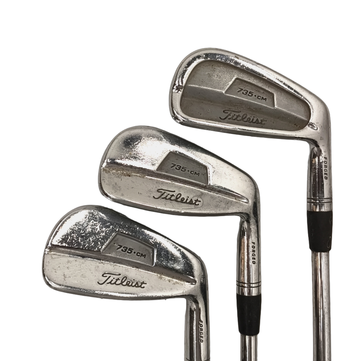 Titleist 735 CM Jernsæt / 3-PW / Flex Stiff / Steelfiber [model:birefnet-general] [bg:handrolled]