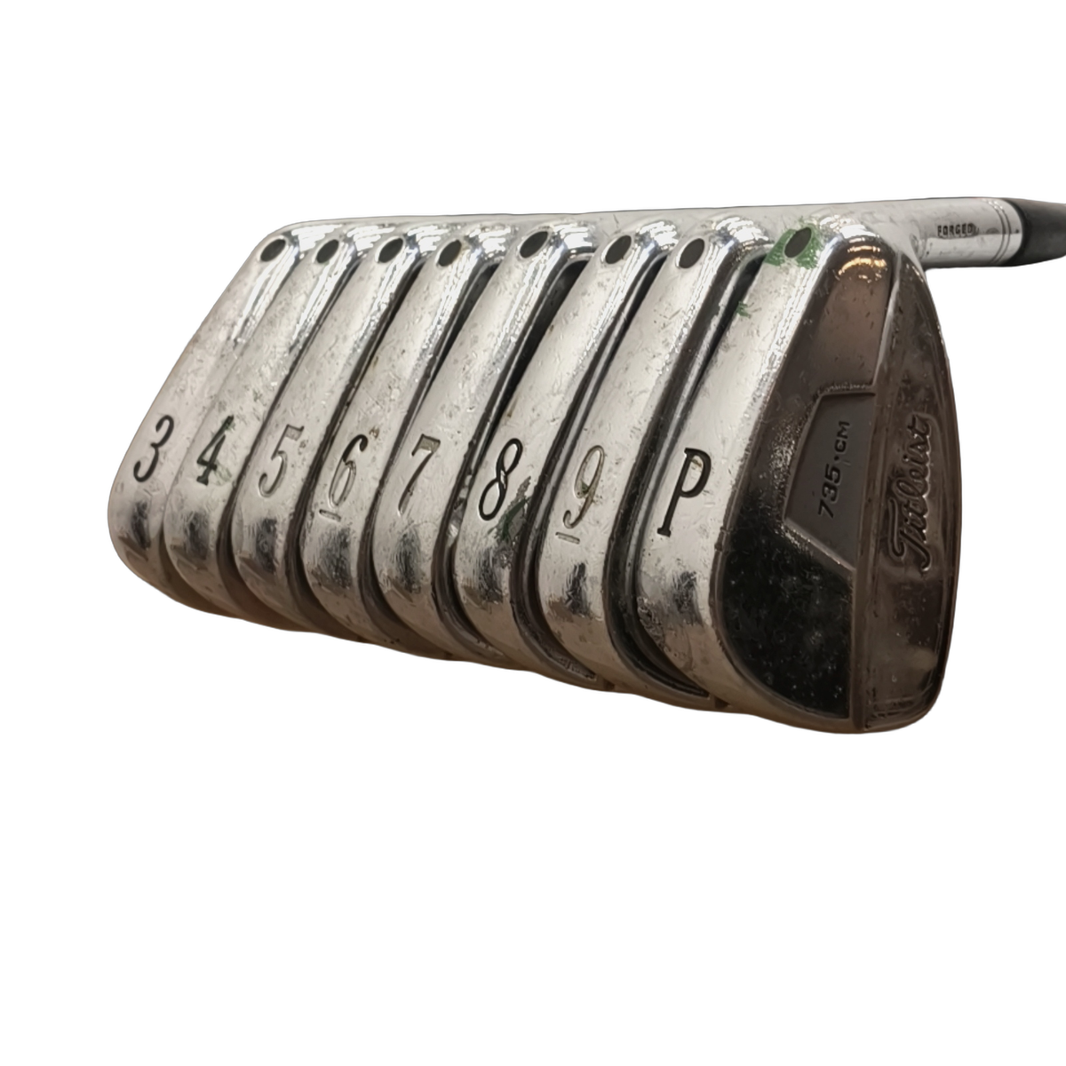 Titleist 735 CM Jernsæt / 3-PW / Flex Stiff / Steelfiber [model:birefnet-general] [bg:handrolled]