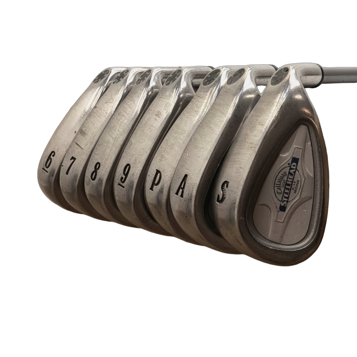 Callaway Steelhead X-14 Jernsæt / 6-PW+GW+SW / Flex Regular / Grafit [model:birefnet-general] [bg:handrolled]