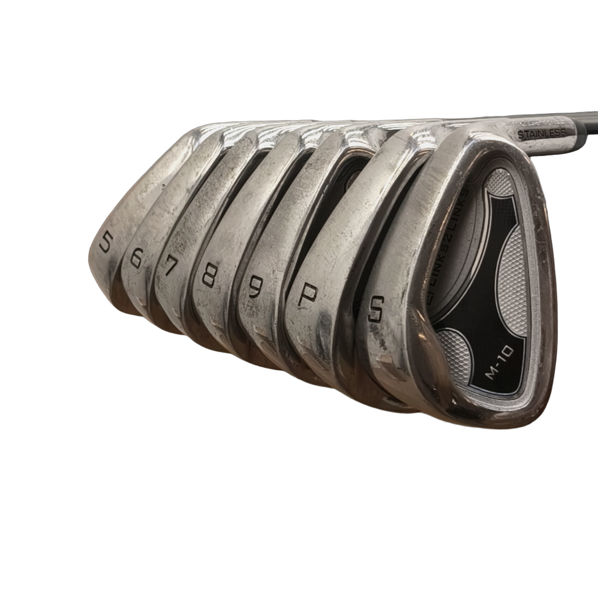 Links2Links M-10 Jernsæt / 5-PW+SW / Flex Regular / Grafit [model:birefnet-general] [bg:handrolled]