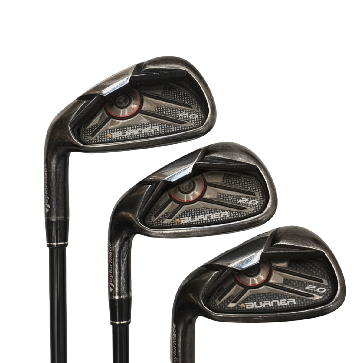 Venstre TaylorMade Burner 2.0 Jernsæt / 4-PW / Flex Regular / Grafit [model:birefnet-general] [bg:handrolled]