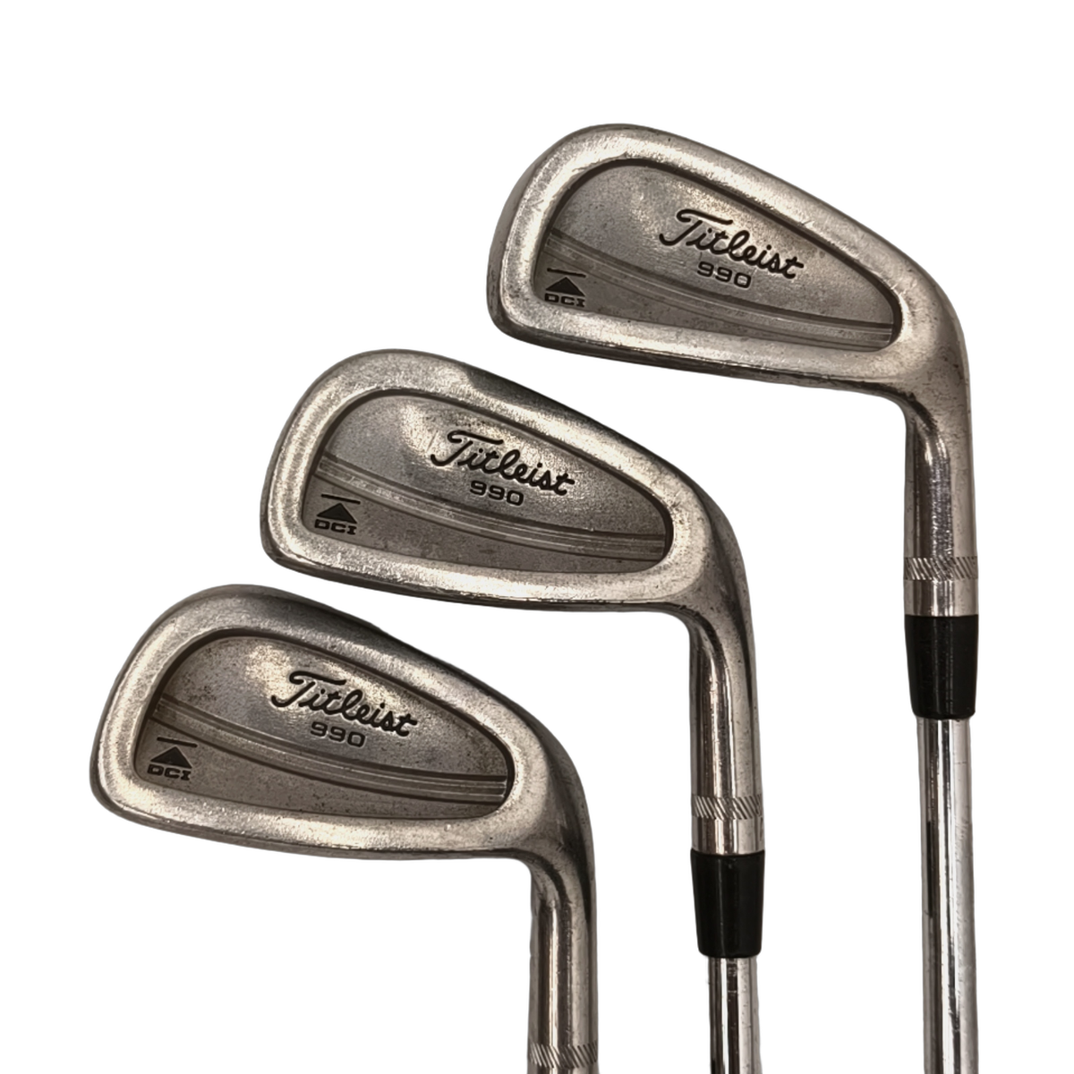 Titleist 990 DCI Jernsæt / 3-9i / Flex Stiff / Stål [model:birefnet-general] [bg:handrolled]