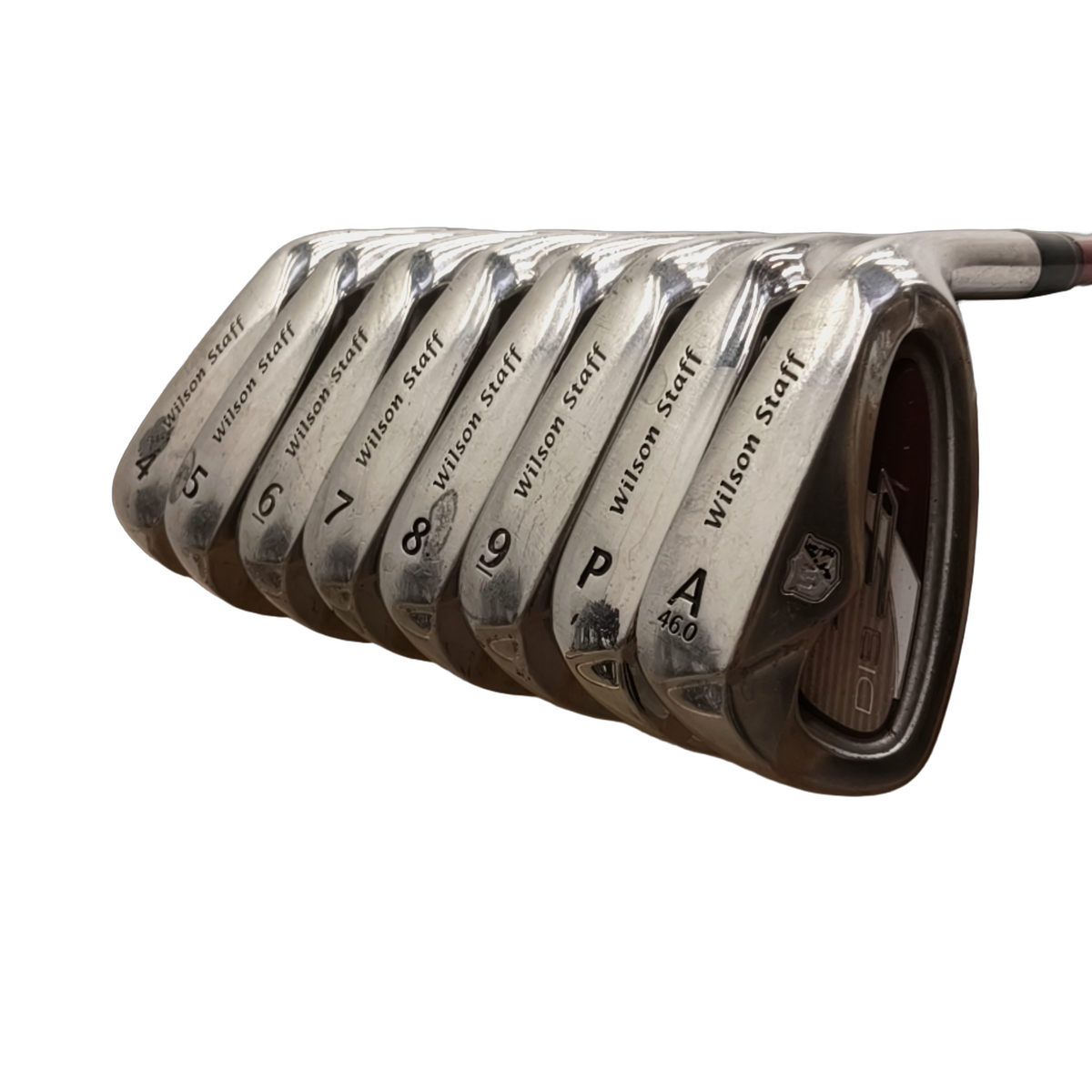 Wilson DI9 Jernsæt / 4-PW+AW  / Flex Regular / Grafit [model:birefnet-general] [bg:handrolled]