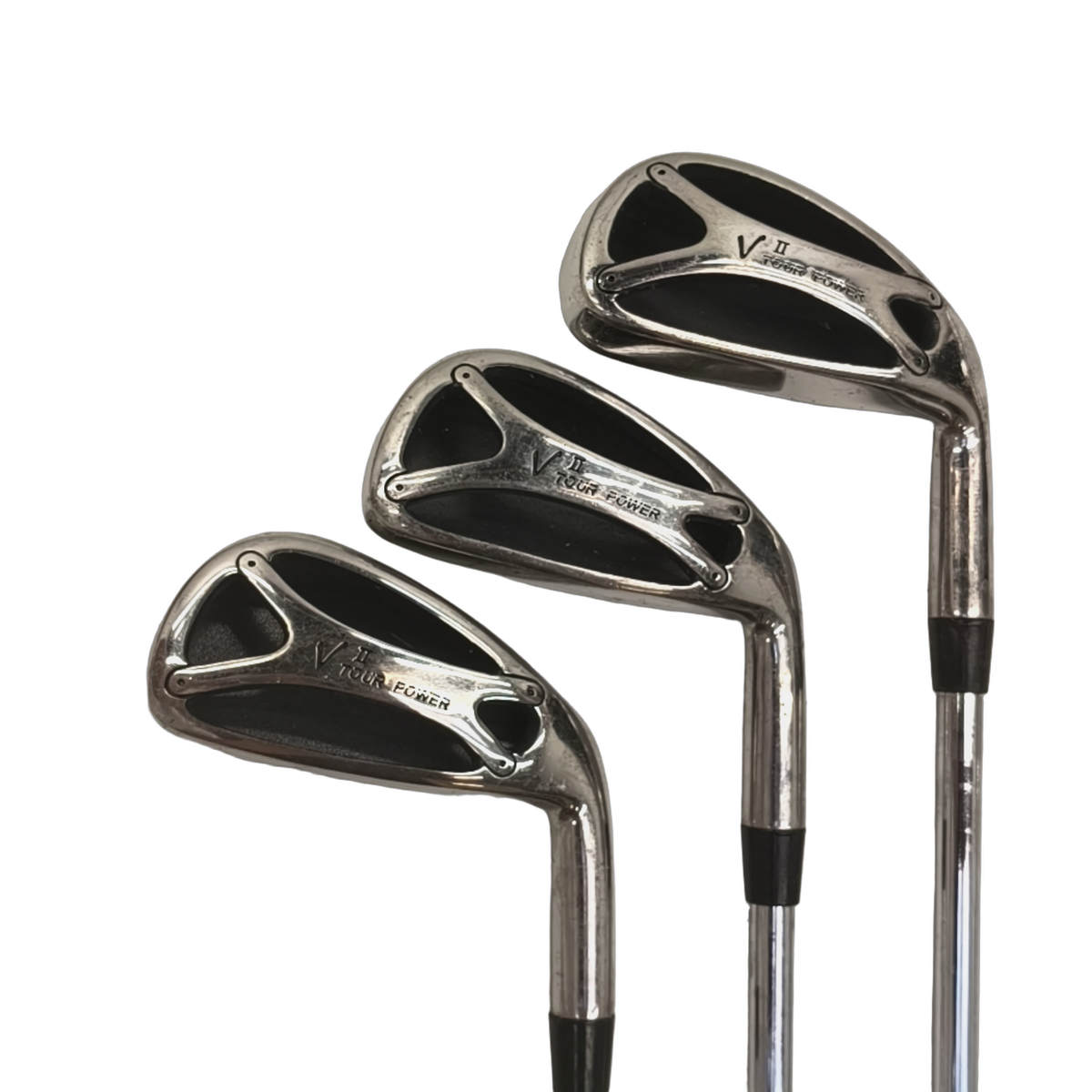 V Tour Power II Jernsæt / 4-PW+SW / Flex Regular / Stål [model:birefnet-general] [bg:handrolled]