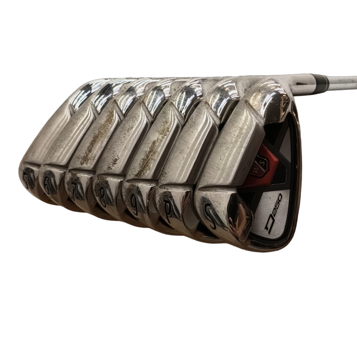 Wilson Staff D250 Jernsæt / 5-PW+SW / Flex Uniflex / Stål [model:birefnet-general] [bg:handrolled]