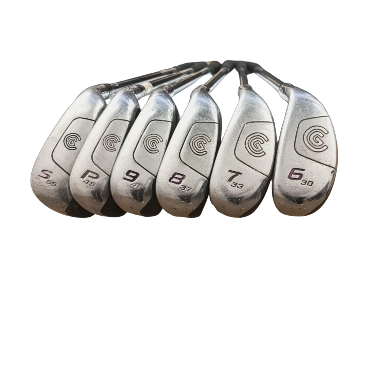 Cleveland HI-Bore Jernsæt / 6-PW+SW / Flex Ladies / Grafit [model:birefnet-general] [bg:handrolled]