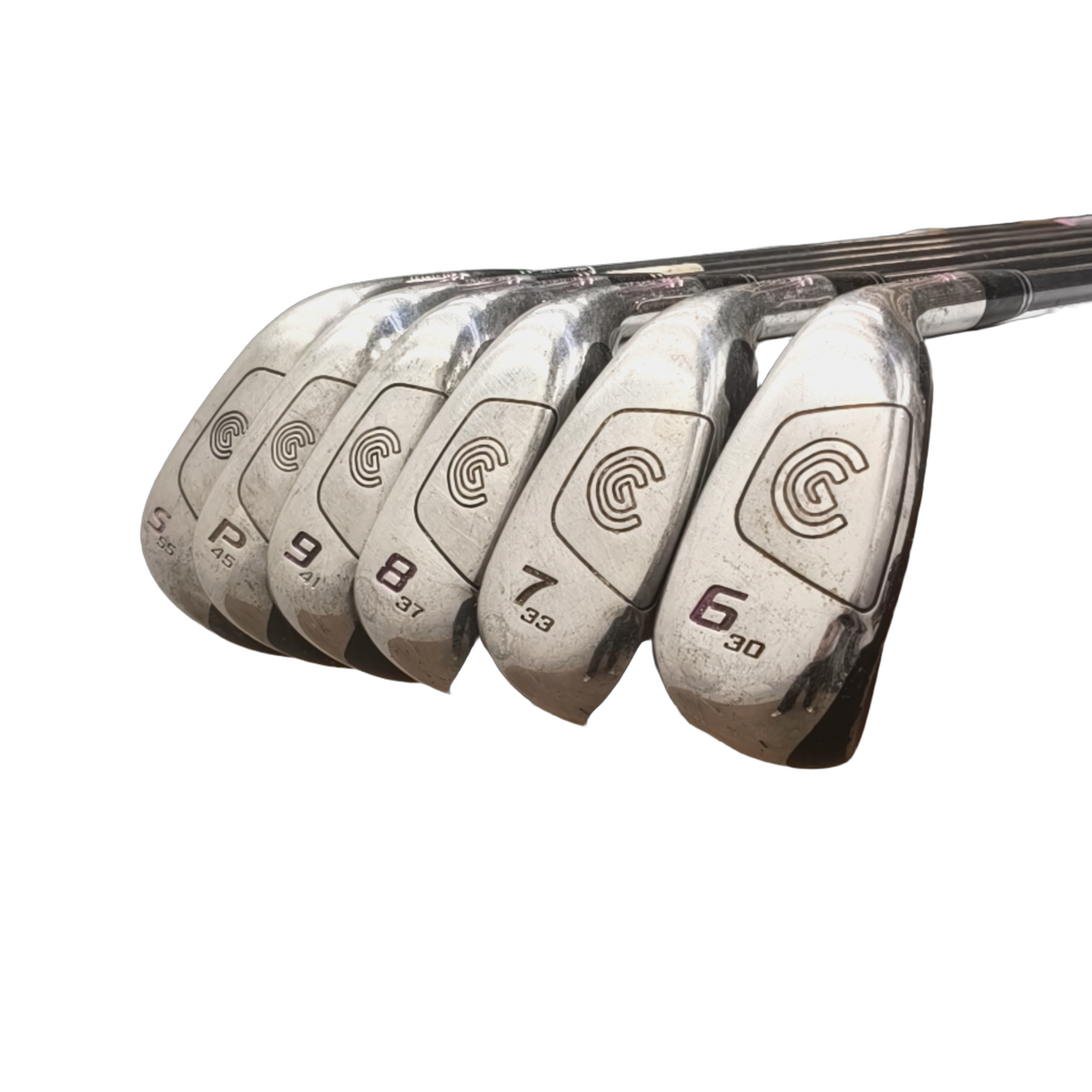 Cleveland HI-Bore Jernsæt / 6-PW+SW / Flex Ladies / Grafit [model:birefnet-general] [bg:handrolled]
