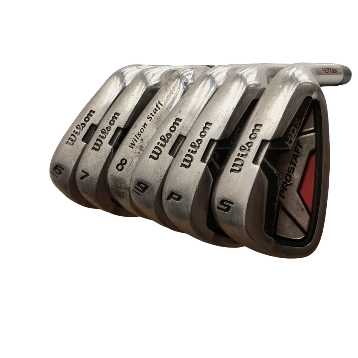 Wilson Prostaff HDX Jernsæt / 6-PW+SW / Flex Uniflex / Stål [model:birefnet-general] [bg:handrolled]