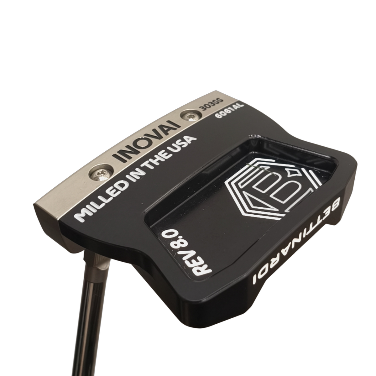 Left Bettinardi INOVAI Rev 8.0 Putter / 34" [model:birefnet-general] [bg:handrolled]