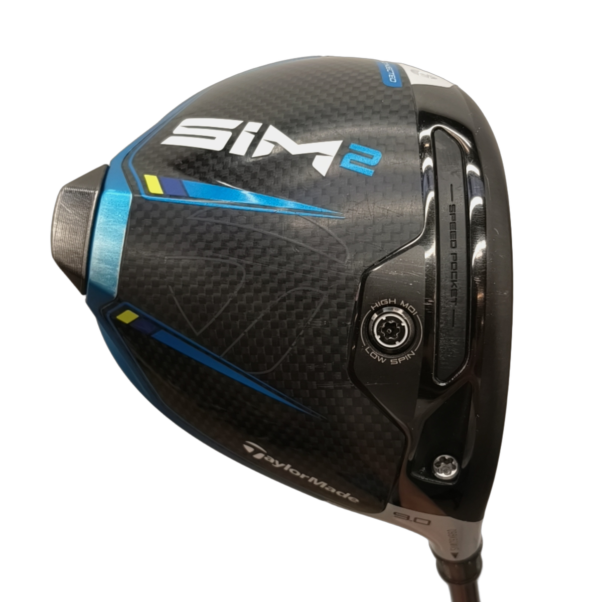 TaylorMade SIM2 Driver / Flex Stiff / Loft 9 [model:birefnet-general] [bg:handrolled]