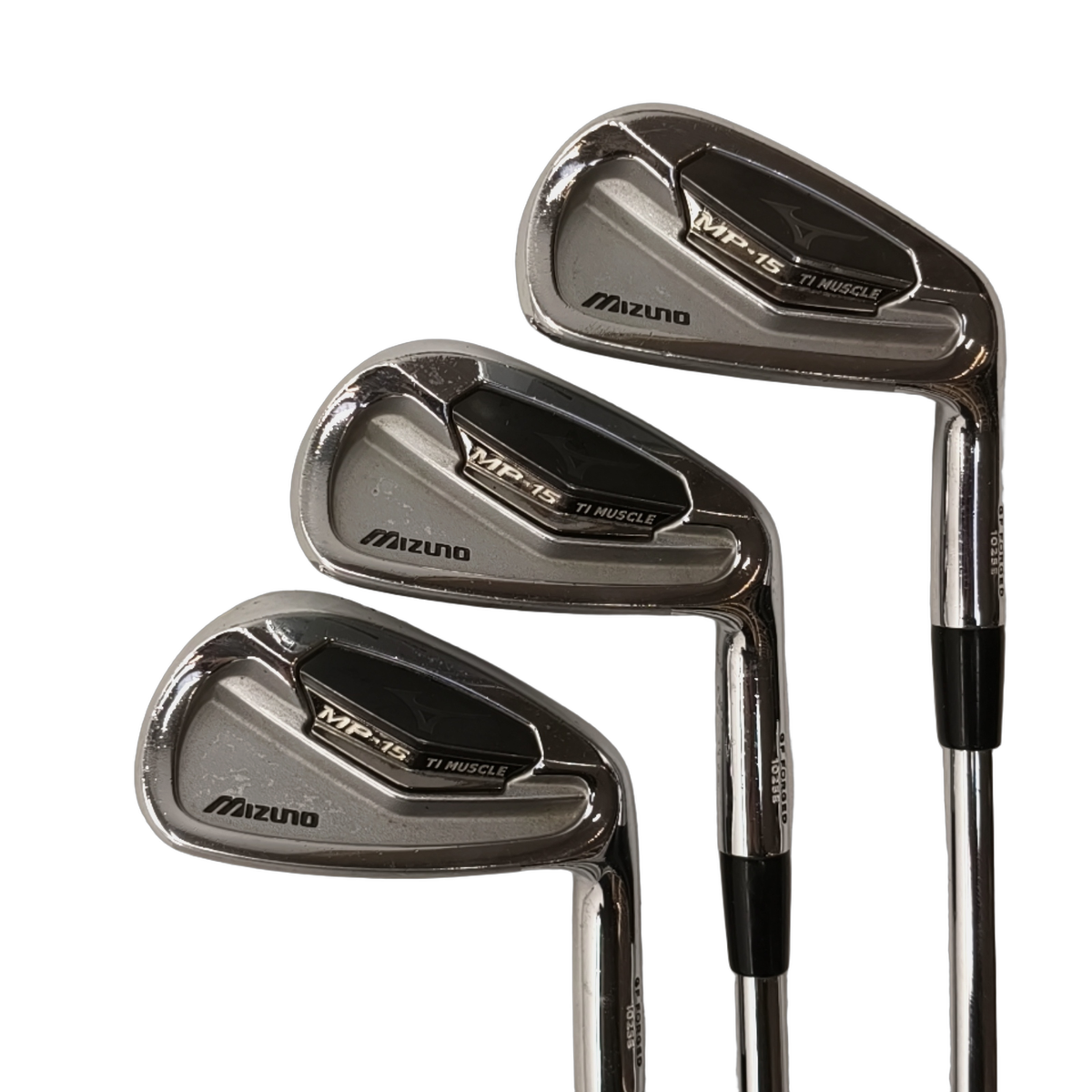 Mizuno MP-15 TI Muscle  Jernsæt / 4-PW / Flex Stiff / Stål [model:birefnet-general] [bg:handrolled]