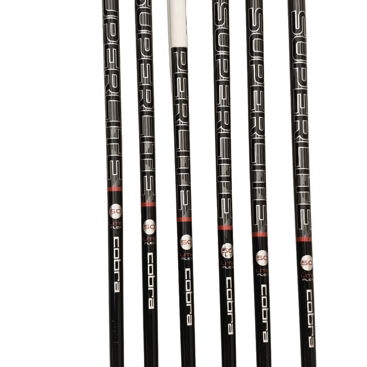 Cobra F-MAX Superlite Jernsæt / 5-PW / Flex A-flex / Grafit [model:birefnet-general] [bg:handrolled]