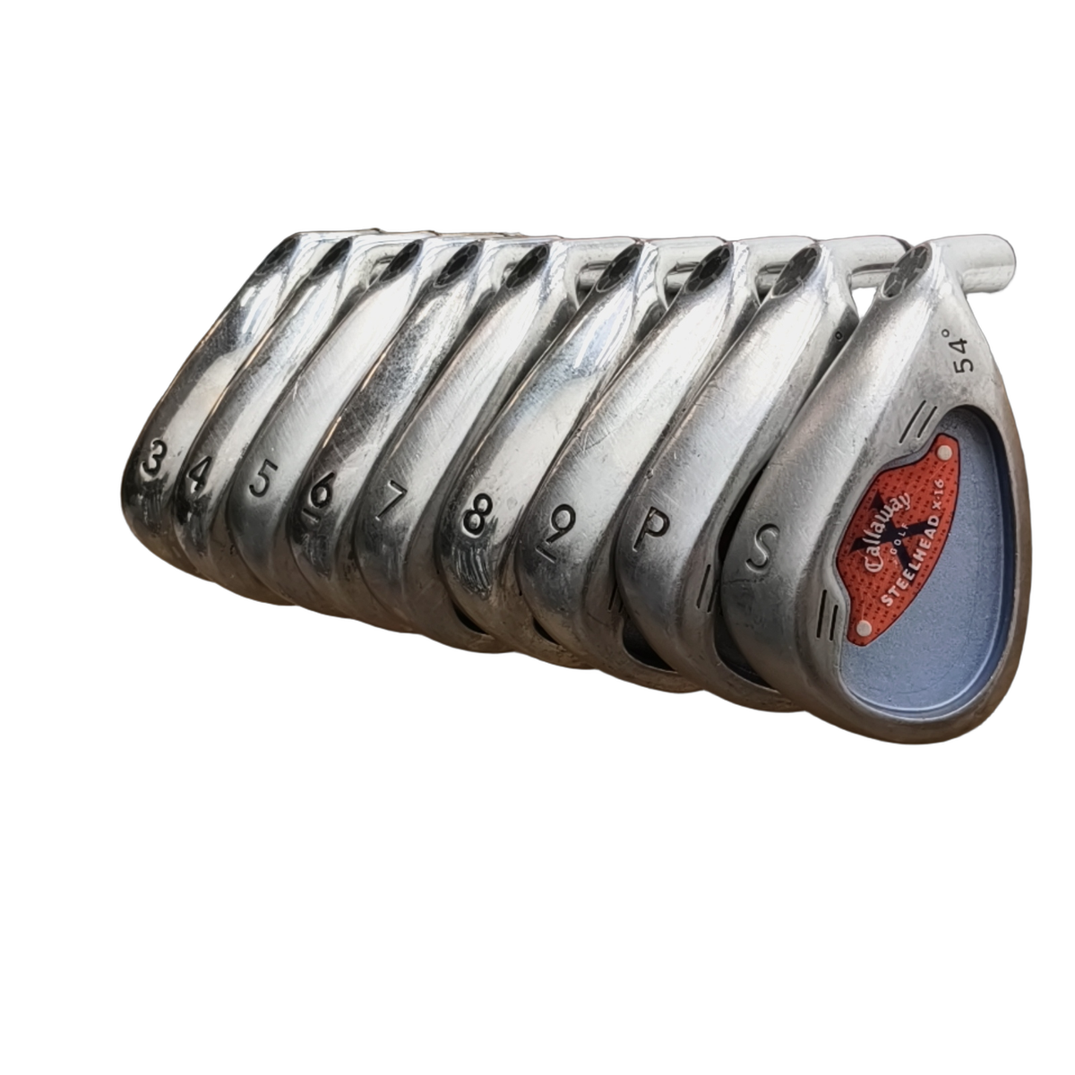 Callaway Steelhead X-16 Jernsæt / 3-PW+SW / Flex Ladies / Grafit [model:birefnet-general] [bg:handrolled]