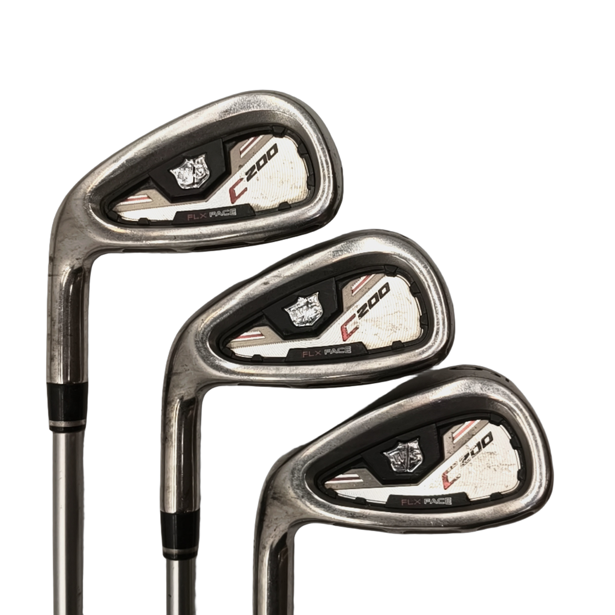 Venstre Wilson Staff C200 Jernsæt / 5-PW / Flex Regular / Grafit [model:birefnet-general] [bg:handrolled]