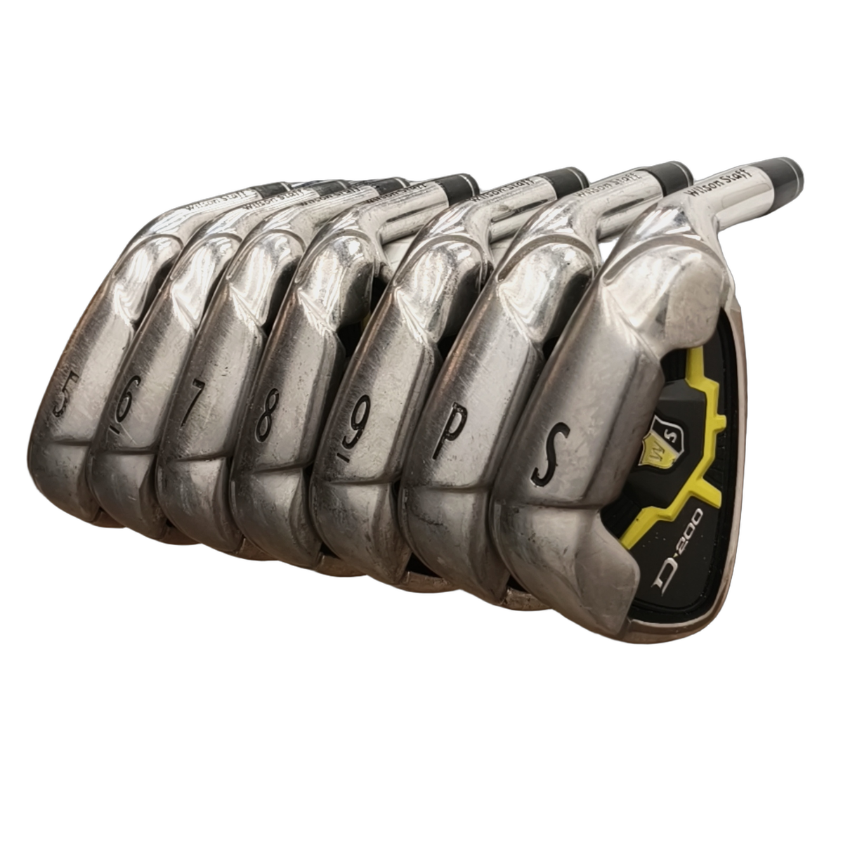 Wilson D200 Jernsæt / 5-PW+SW / Flex Uniflex / Stål [model:birefnet-general] [bg:handrolled]