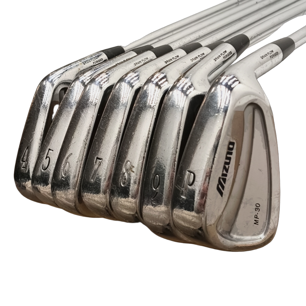 Mizuno MP-30 Jernsæt / 3-PW / Flex Stiff / Stål [model:birefnet-general] [bg:handrolled]