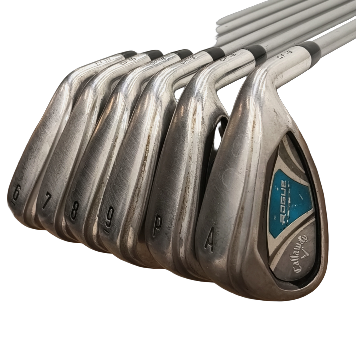 Callaway Rogue CF18 Jernsæt / 6-PW+GW / Flex Ladies / Grafit [model:birefnet-general] [bg:handrolled]