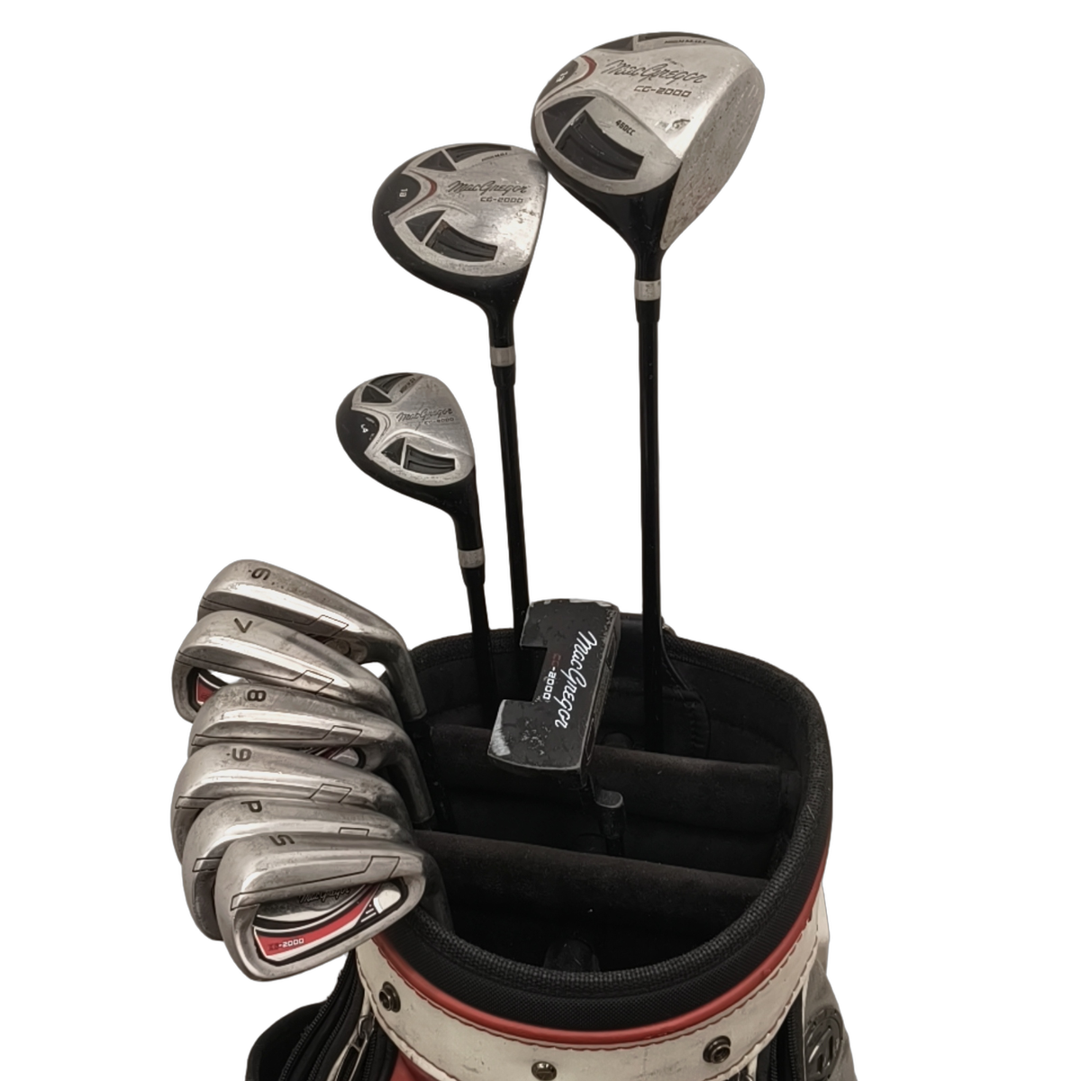 MacGregor CG-2000 Komplet Sæt Uden Bag / 6-PW+SW / Flex Regular / Grafit [model:birefnet-general] [bg:handrolled]