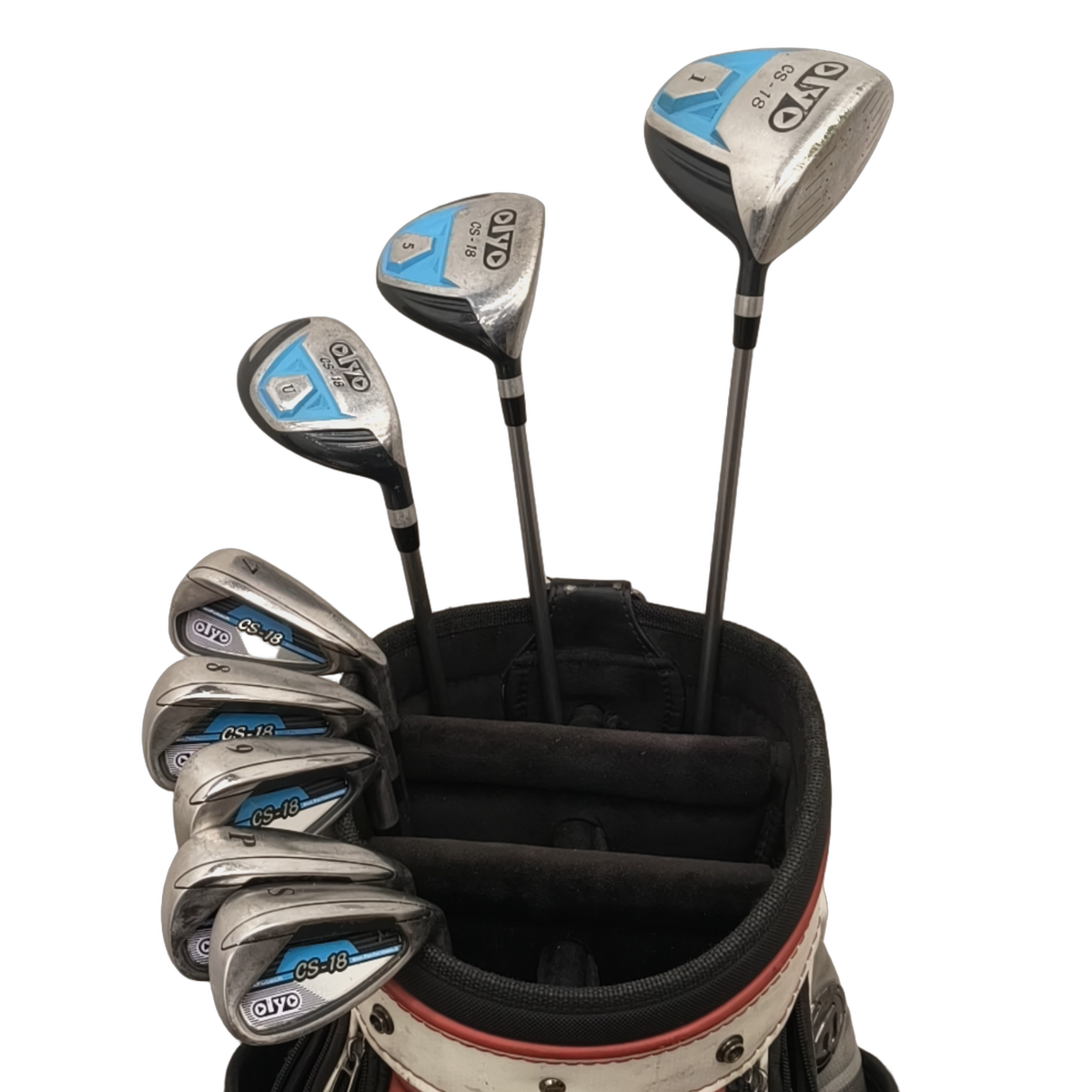 Oiyo CS-18 Komplet Sæt Uden Bag / 7-PW+SW / Flex Ladies / Grafit [model:birefnet-general] [bg:handrolled]