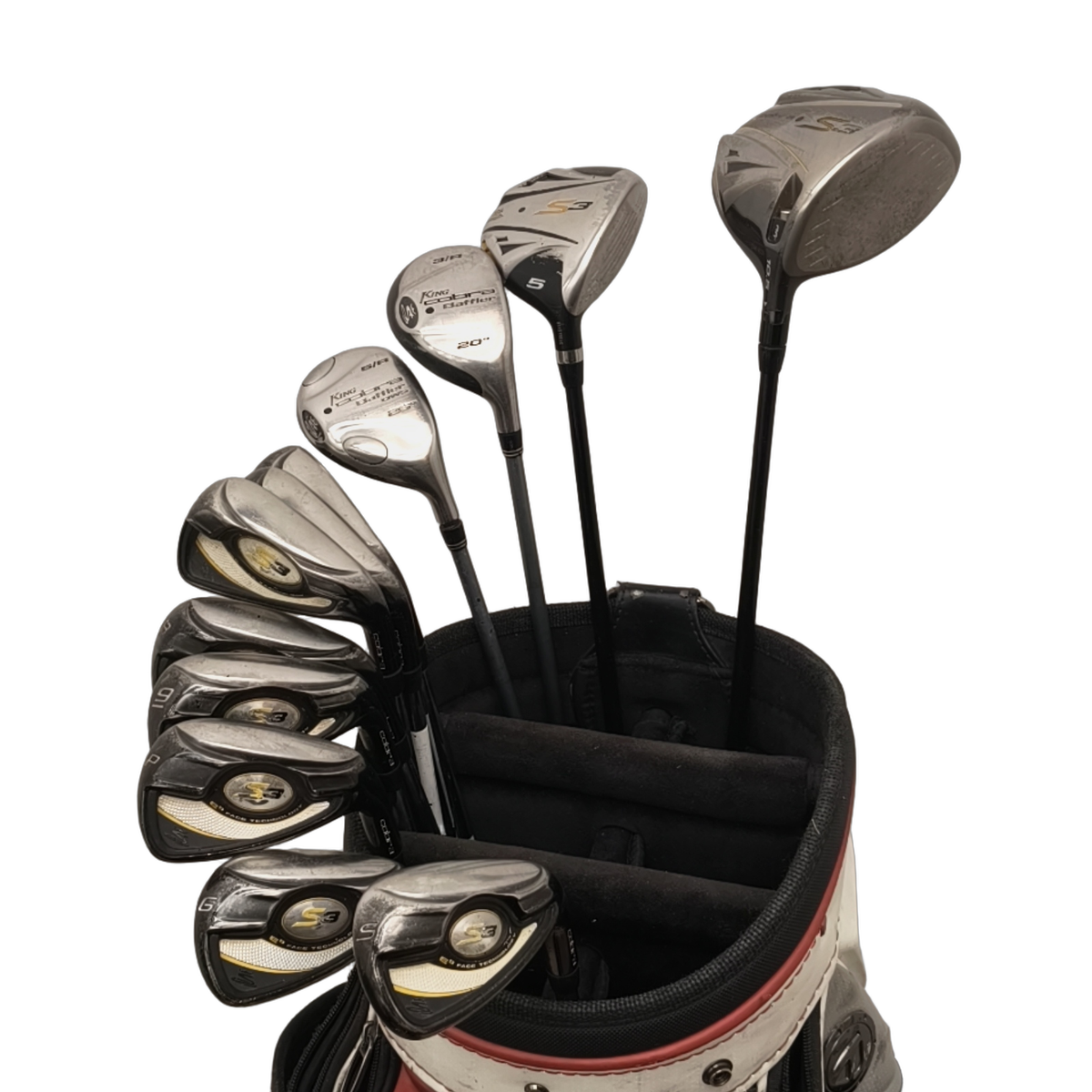 Cobra S3 Komplet Sæt Uden Bag / 5-PW+GW+SW / Flex Regular / Stål [model:birefnet-general] [bg:handrolled]