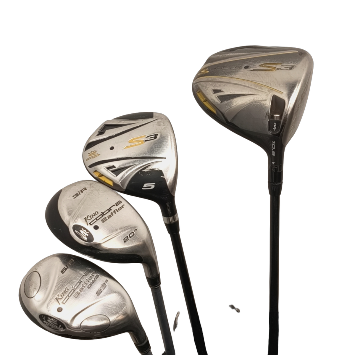 Cobra S3 Komplet Sæt Uden Bag / 5-PW+GW+SW / Flex Regular / Stål [model:birefnet-general] [bg:handrolled]