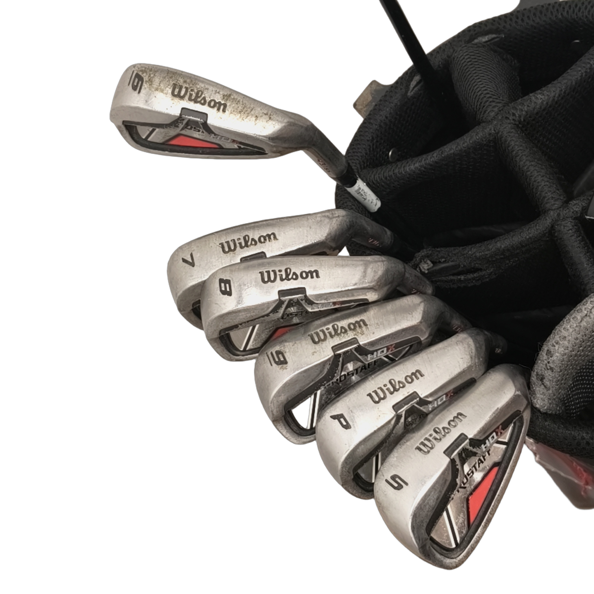 Wilson Prostaff HDX Komplet Sæt Med Bag / 6-PW+SW / Flex Uniflex / Stål [model:birefnet-general] [bg:handrolled]
