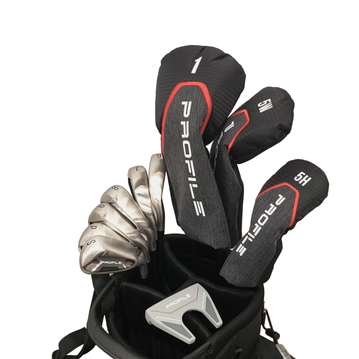 Wilson Profile Komplet Sæt Med Bag / 6-PW+SW / Flex Regular / Grafit [model:birefnet-general] [bg:handrolled]