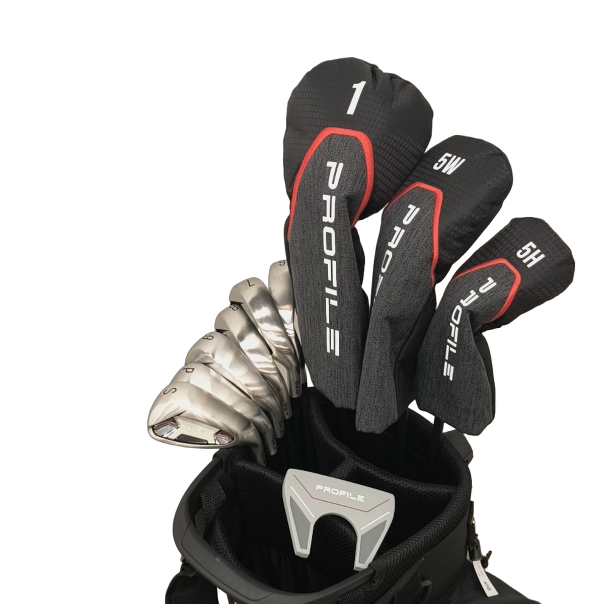 Wilson Profile Komplet Sæt Med Bag / 6-PW+SW / Flex Regular / Grafit [model:birefnet-general] [bg:handrolled]