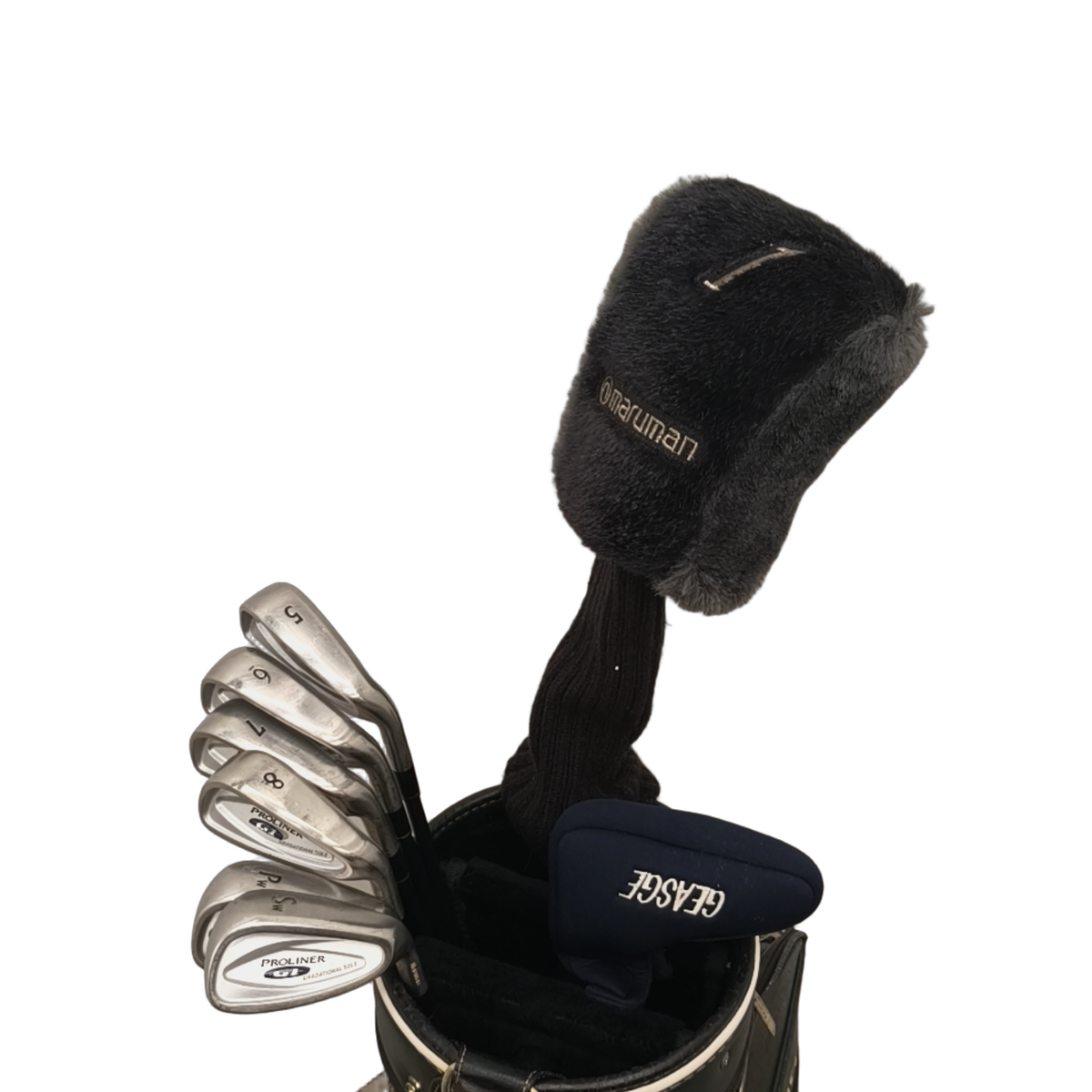 Maruman G1 Proliner Komplet Sæt Med Bag / 5-9i+PW+SW / Flex Regular / Grafit [model:birefnet-general] [bg:handrolled]