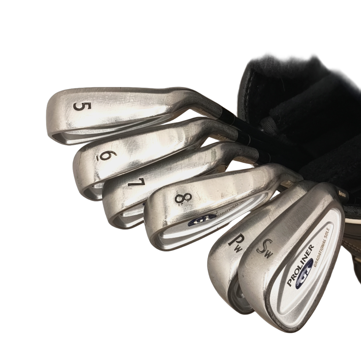 Maruman G1 Proliner Komplet Sæt Med Bag / 5-9i+PW+SW / Flex Regular / Grafit [model:birefnet-general] [bg:handrolled]