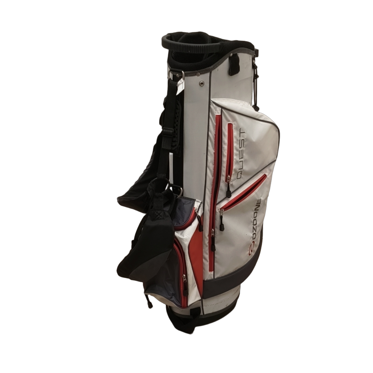 Ozoone Quest Golf Bag / 6-Way Divider / White [model:birefnet-general] [bg:handrolled]