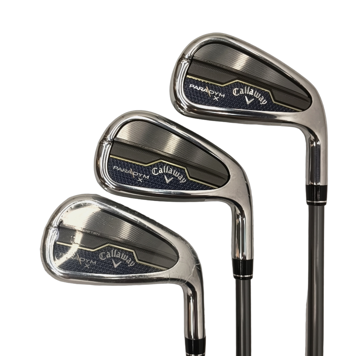 Callaway Paradym X Jernsæt / 6-PW+AW  / Flex Regular / Grafit [model:birefnet-general] [bg:handrolled]