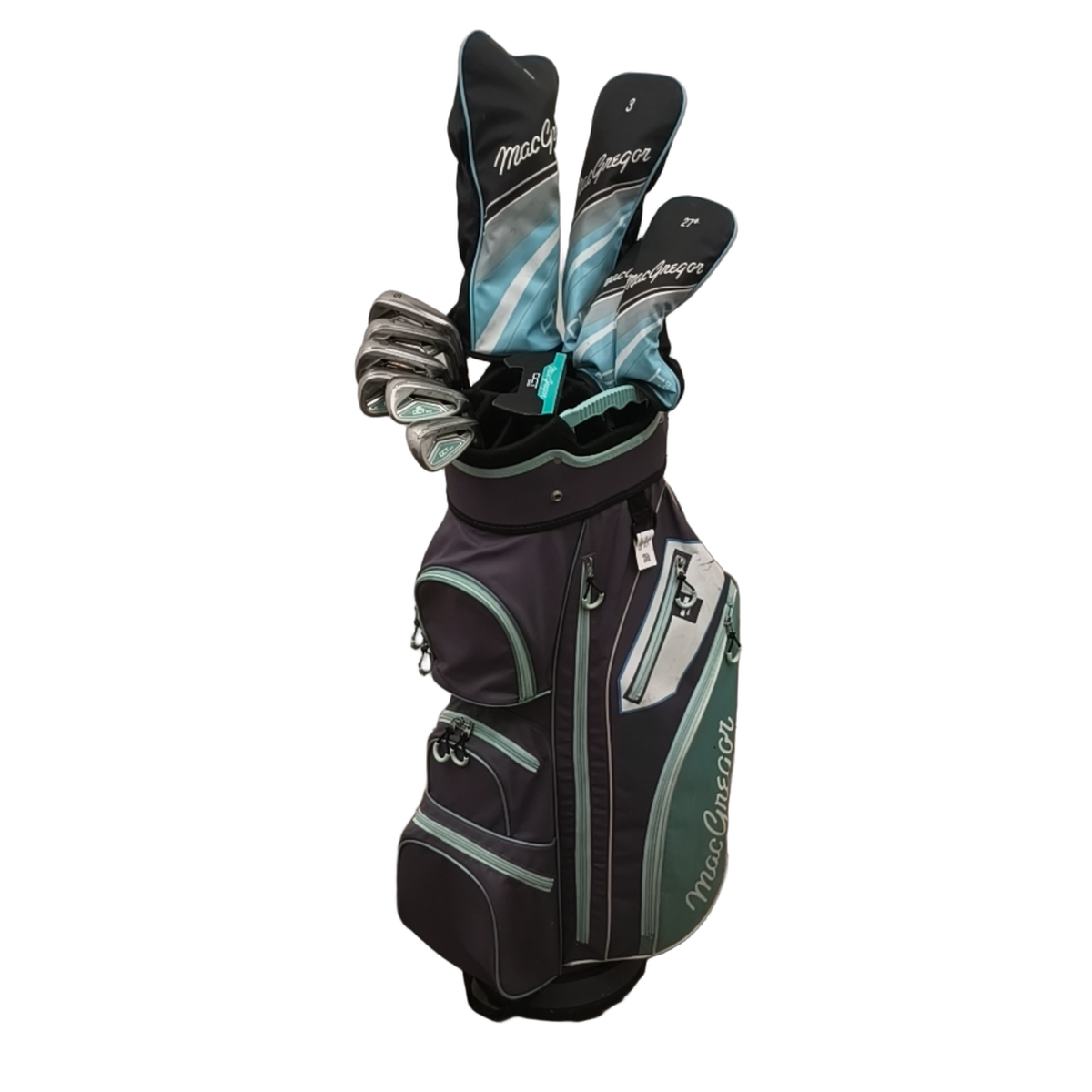 MacGregor DCT 3000 Komplet Sæt Med Bag / 6-PW+SW / Flex Ladies / Grafit [model:birefnet-general] [bg:handrolled]