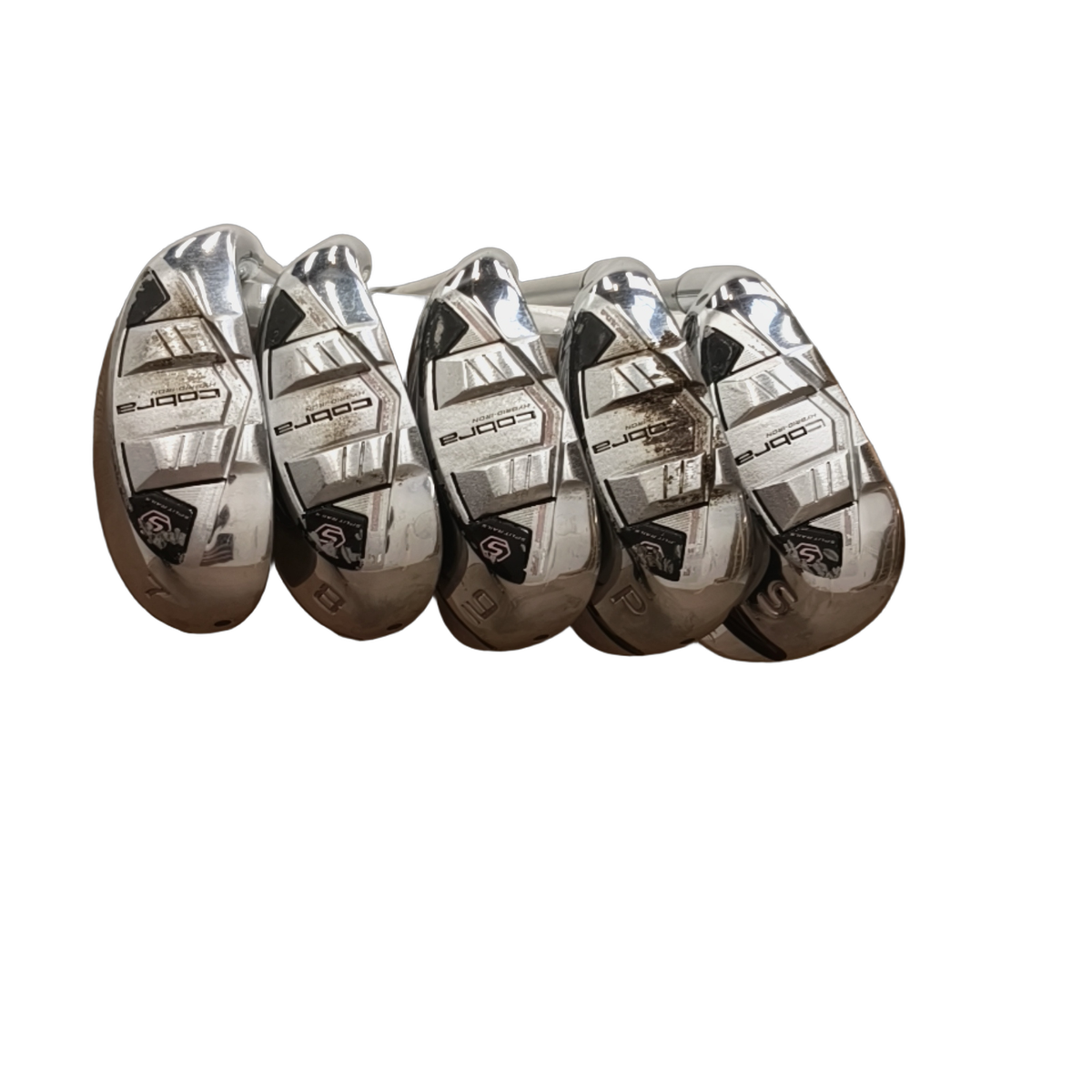 Venstre Cobra T-rail Jernsæt / 7-PW+SW / Flex Ladies / Grafit [model:birefnet-general] [bg:handrolled]
